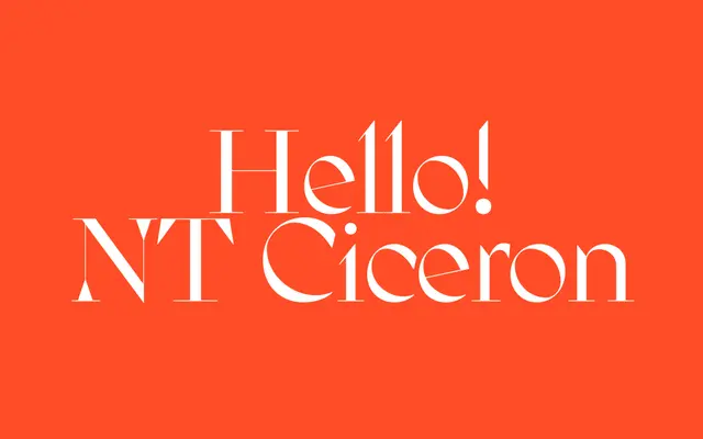 NT Ciceron specimen from Nodo Type Foundry