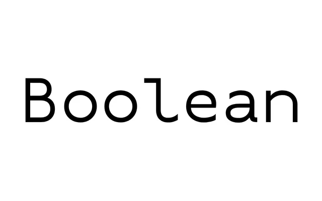 Boolean specimen from Noir Blanc Rouge