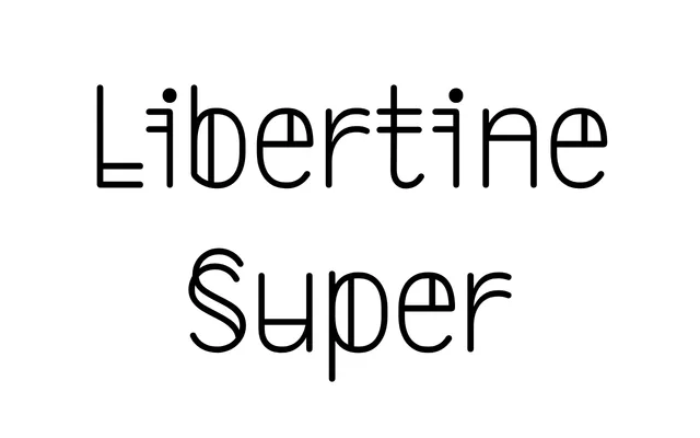 LibertineSuper specimen from Noir Blanc Rouge