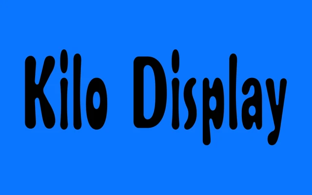 Kilo Display specimen from Nomad Type