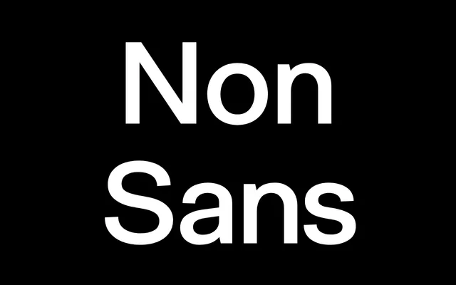 Non Sans specimen from Non Foundry