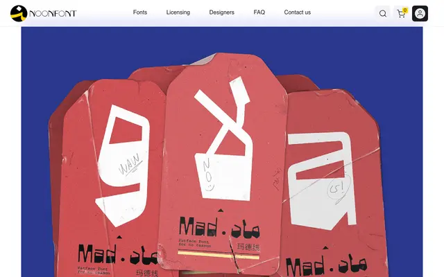 Mad specimen from NoonFont