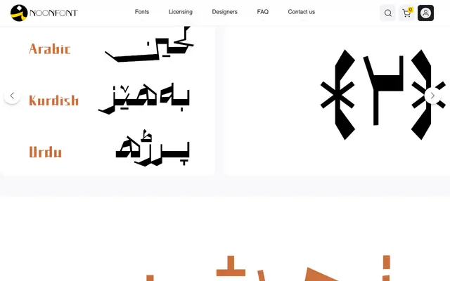 Nevesht specimen from NoonFont