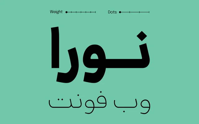 Noora specimen from NoonFont
