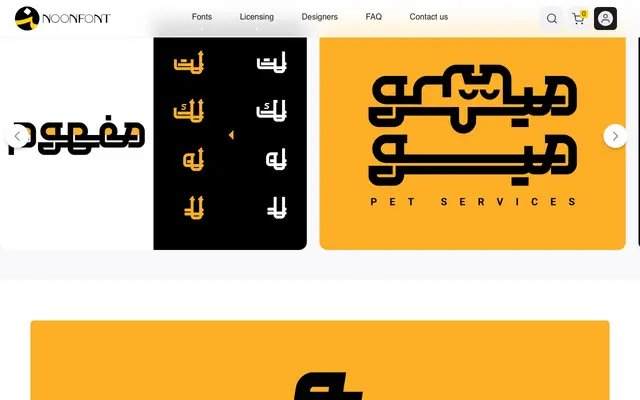 Techno specimen from NoonFont