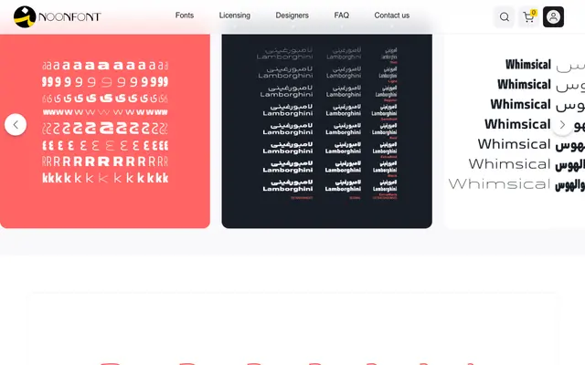 Yekan Bakh specimen from NoonFont