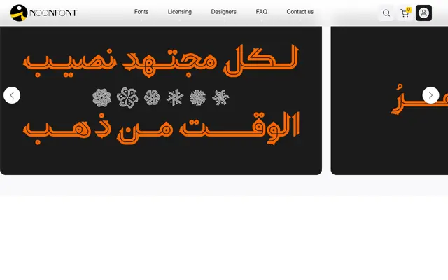 Yekta specimen from NoonFont