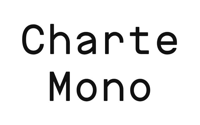 Charte Mono specimen from Nootype