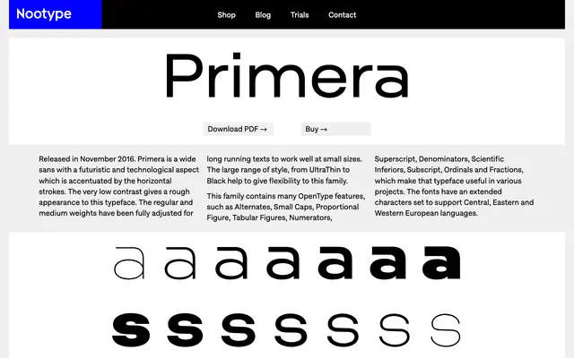 Primera specimen from Nootype