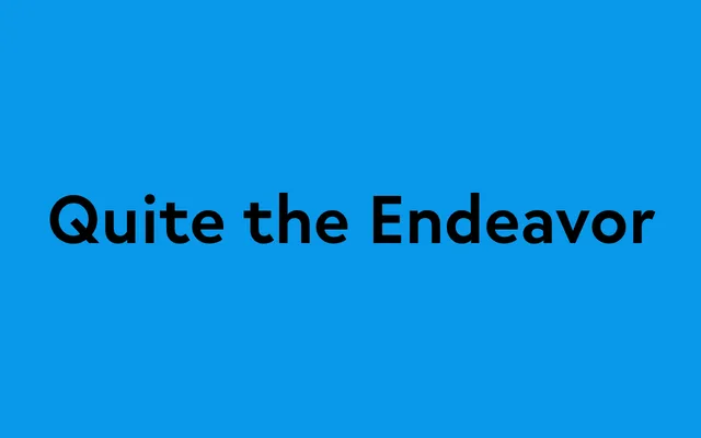 Endeavor specimen from Nordtype