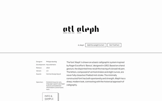 ATL Aleph specimen from Nouvelle Noire