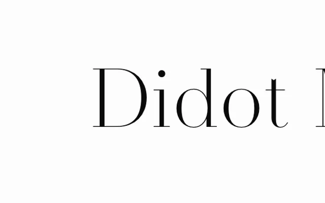 Didot Modern specimen from Nouvelle Noire
