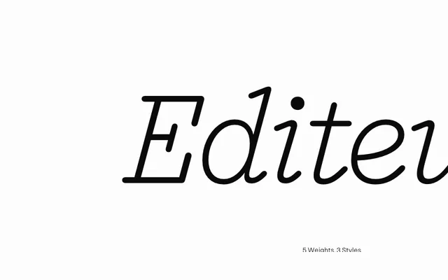 Editeur specimen from Nouvelle Noire
