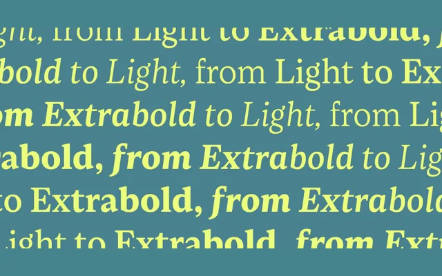 Loretta specimen from Nova Type Foundry