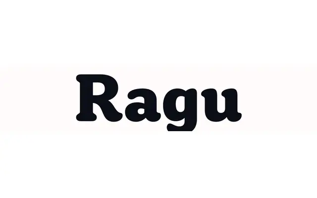 Ragu specimen from Nova Type Foundry