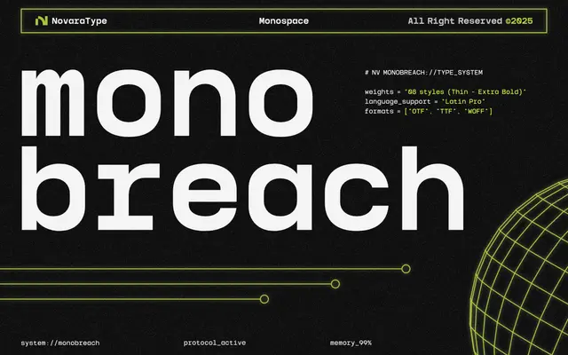 NV Monobreach specimen from NovaraType