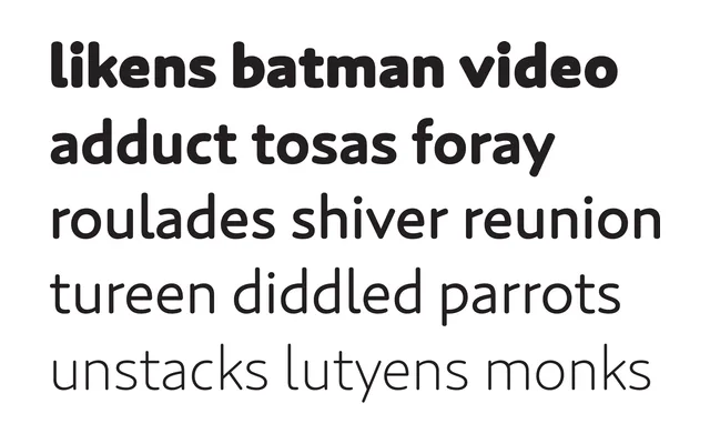 Allium Rounded specimen from Occupant Fonts