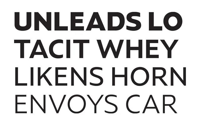 Allium Text specimen from Occupant Fonts