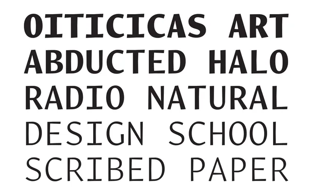 Amira Mono specimen from Occupant Fonts