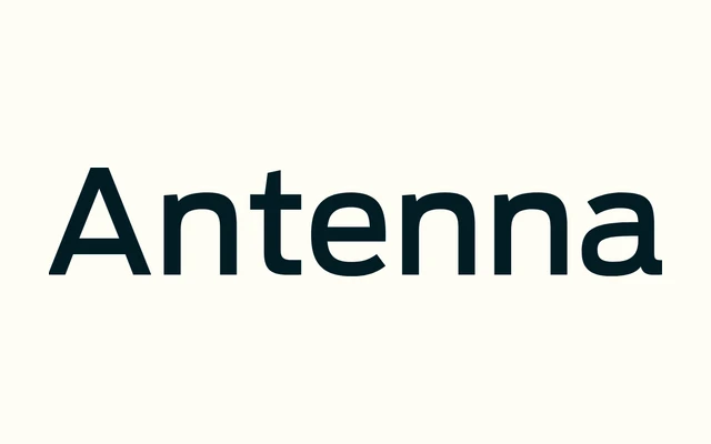 Antenna specimen from Occupant Fonts