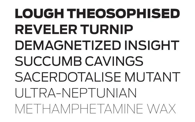 Antenna specimen from Occupant Fonts