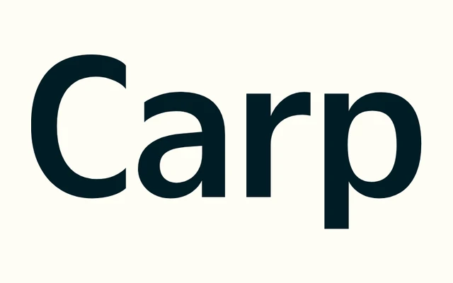 Carp specimen from Occupant Fonts