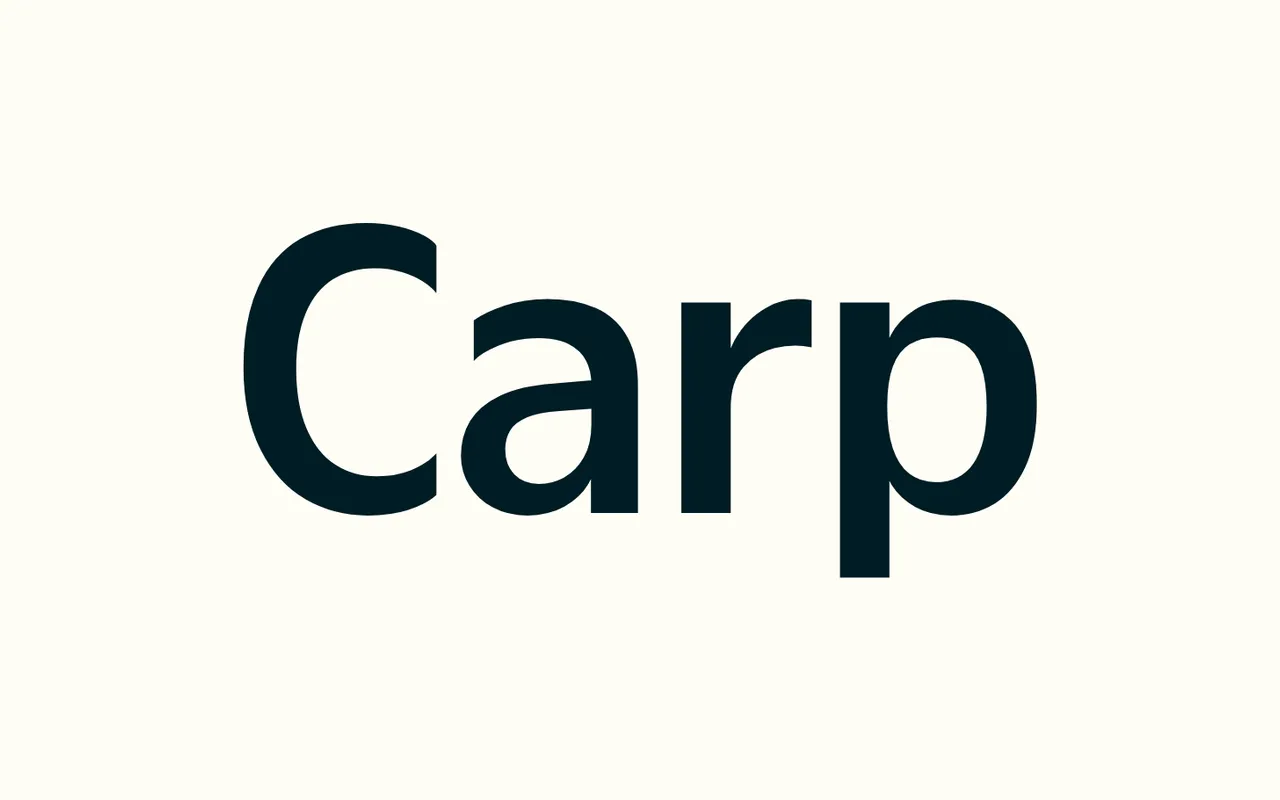 Carp specimen from Occupant Fonts