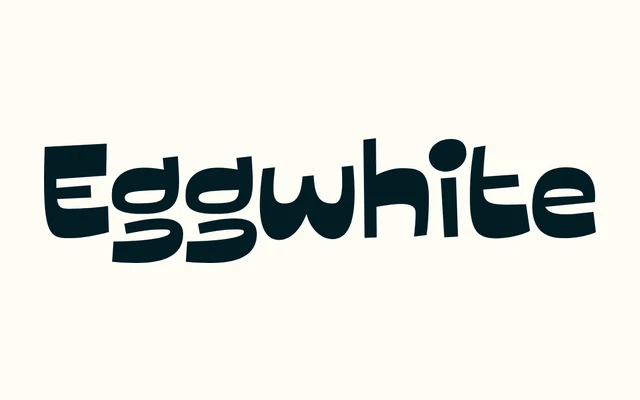 Eggwhite specimen from Occupant Fonts