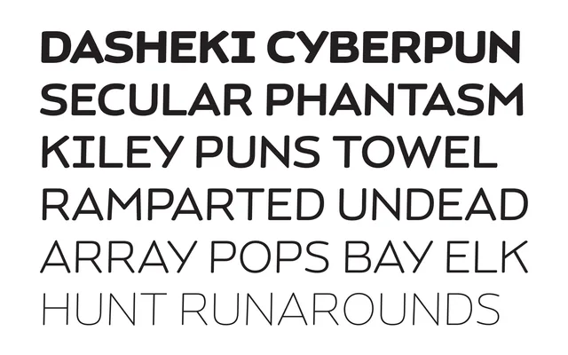 Gasket specimen from Occupant Fonts