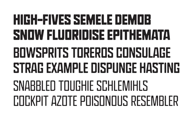 Icebox specimen from Occupant Fonts
