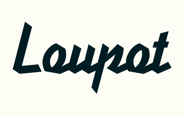 Loupot specimen from Occupant Fonts
