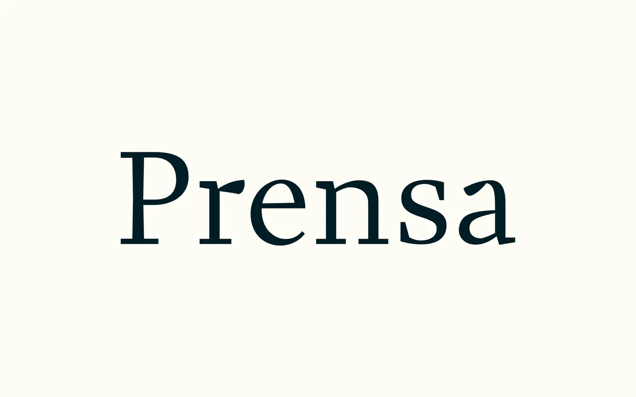 Prensa specimen from Occupant Fonts