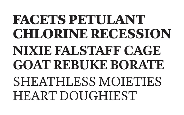Quiosco specimen from Occupant Fonts