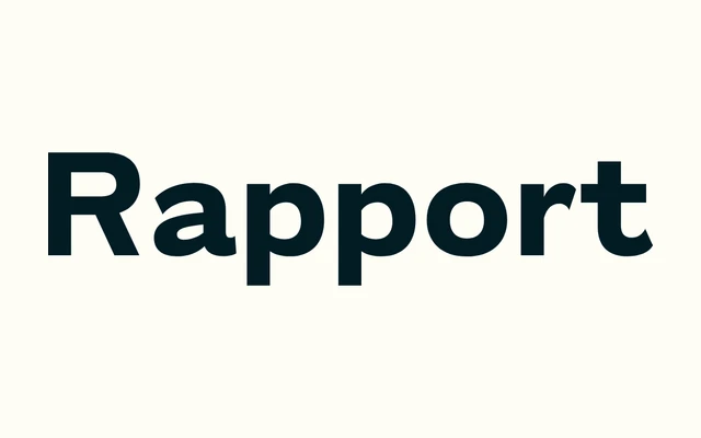 Rapport specimen from Occupant Fonts