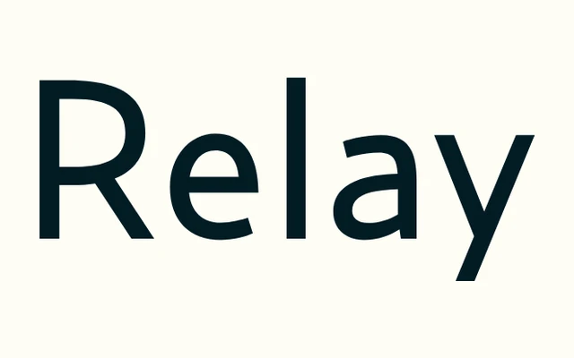 Relay specimen from Occupant Fonts