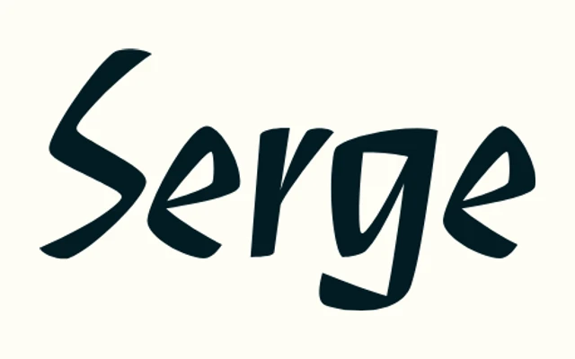 Serge specimen from Occupant Fonts