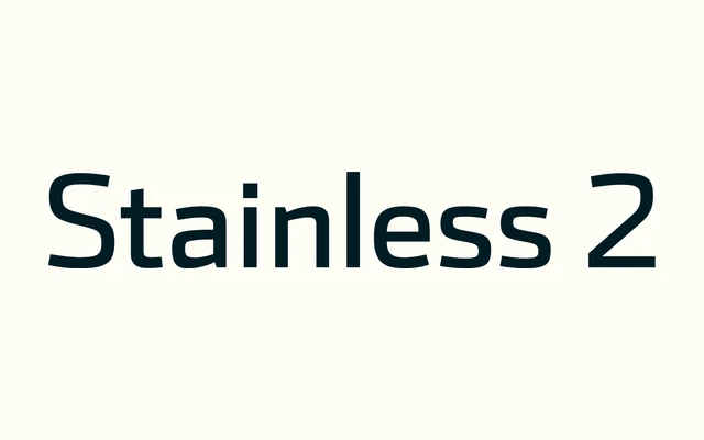 Stainless 2 specimen from Occupant Fonts