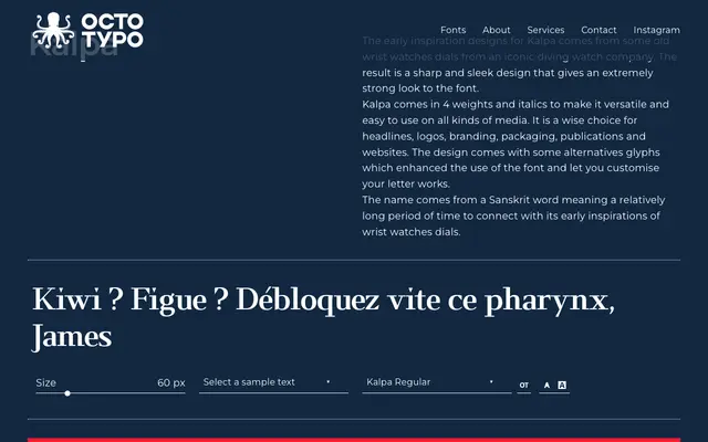Kalpa specimen from Octotypo