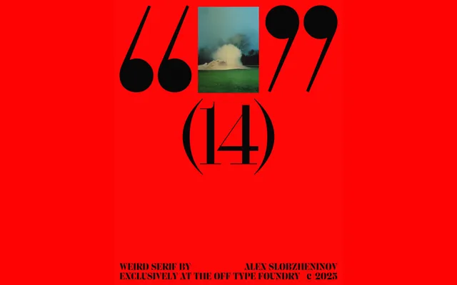 Weird Serif specimen from Off Type