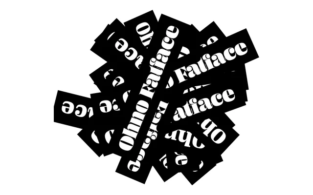 Ohno Fatface specimen from OH no Type
