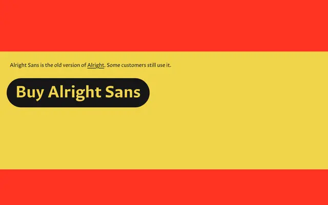 Alright Sans specimen from Okay Type