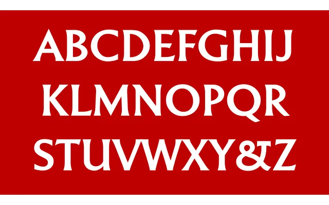 City of London Street Nameplate Typeface specimen from Omega Type Foundry