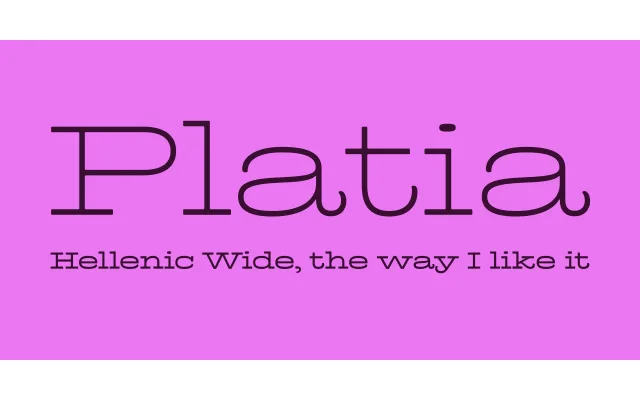 Platia specimen from Omega Type Foundry