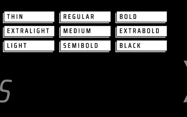 Saira Extra Condensed specimen from Omnibus-Type