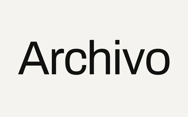 Archivo specimen from Open Foundry