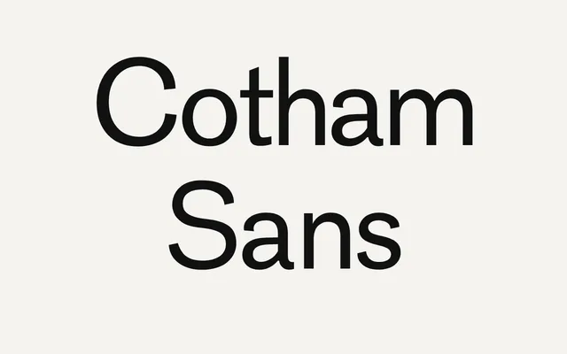 Cotham Sans specimen from Open Foundry