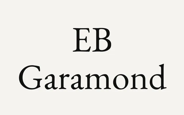 EB Garamond specimen from Open Foundry