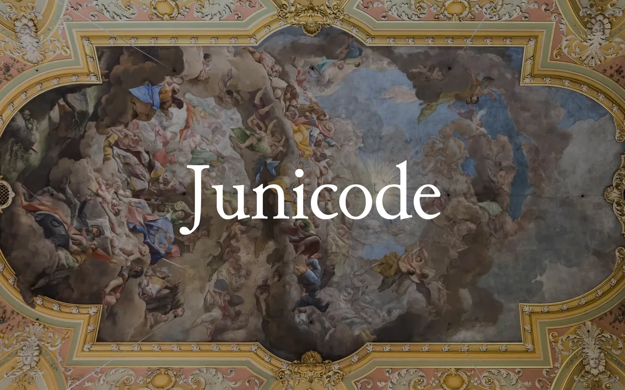 Junicode specimen from Open Foundry