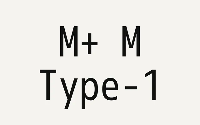 M+ M Type-1 specimen from Open Foundry