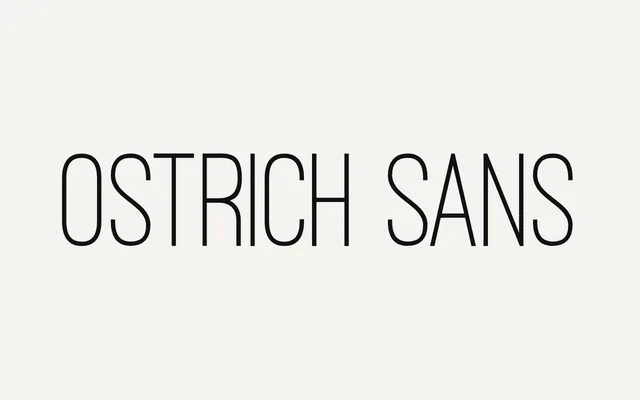 Ostrich Sans specimen from Open Foundry